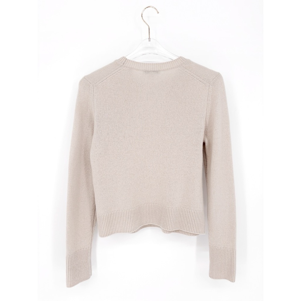 VINCE 100% Cashmere Crewneck Sweater in Birch Stone S - Picture 8 of 10